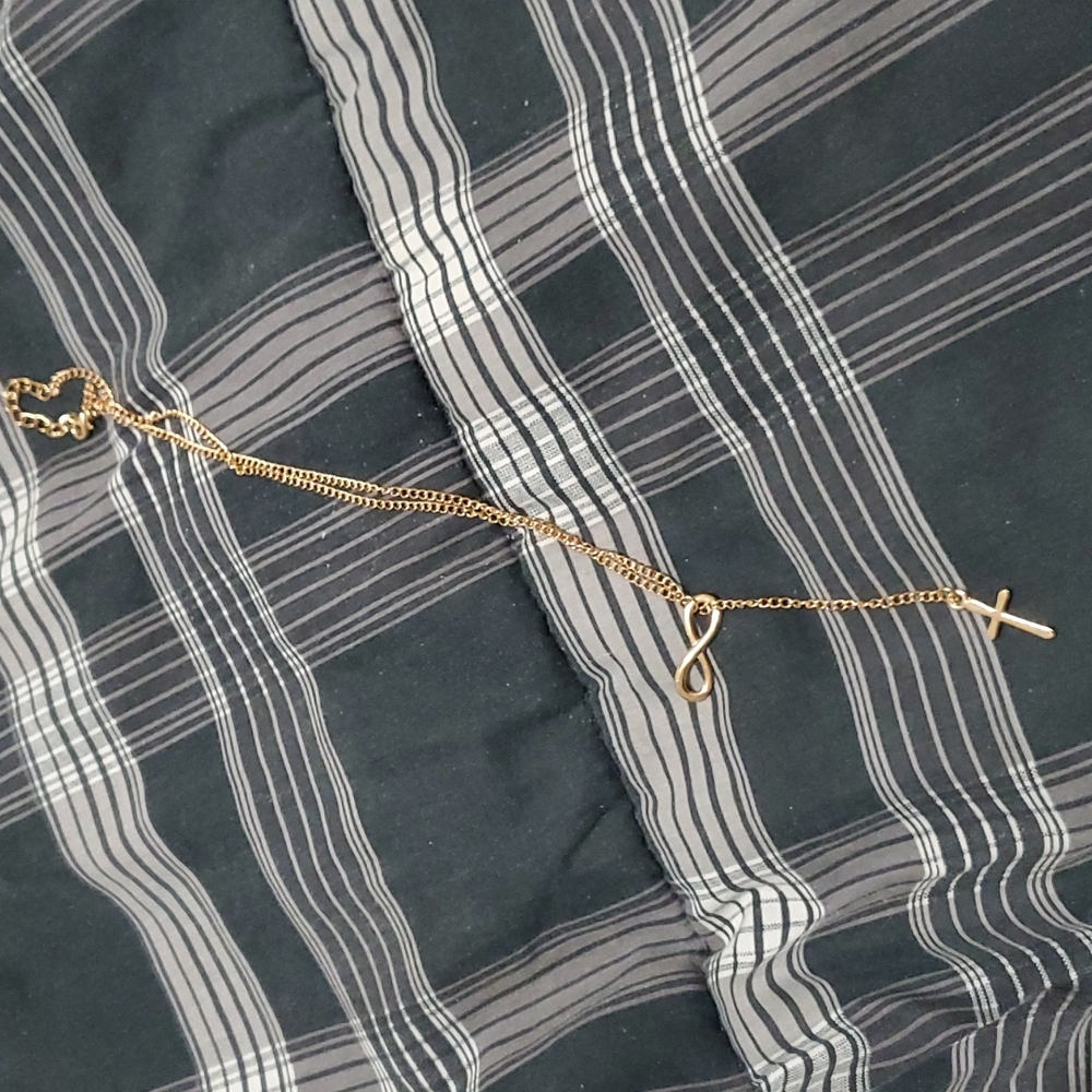 925 Rose Gold Cross & Love Knot 16 To 18 Inches - Picture 4 of 4